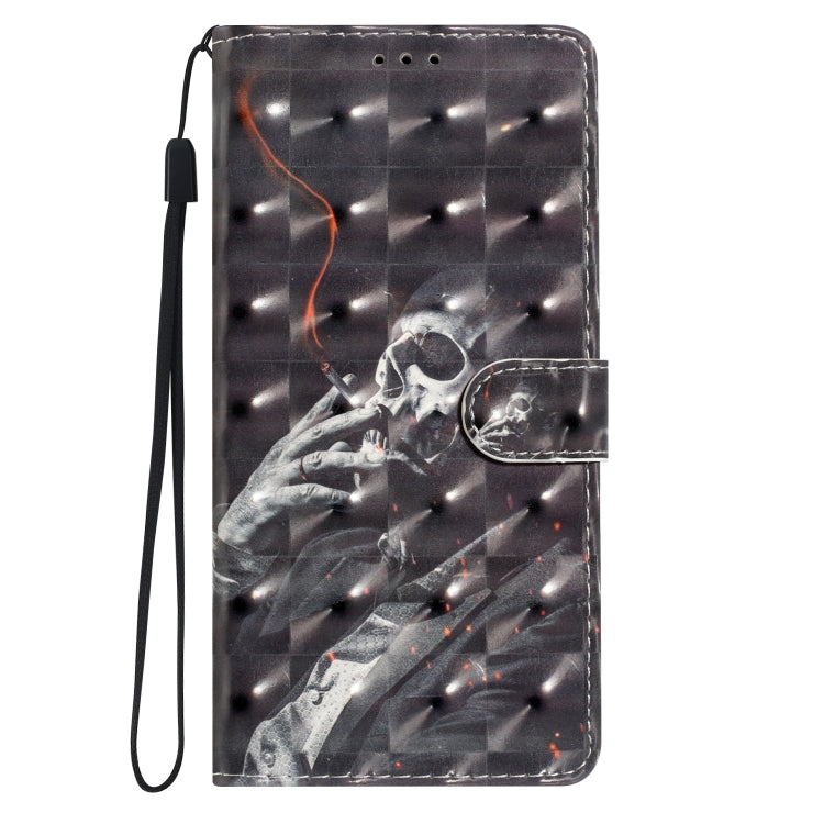 For Motorola Moto G Play 2024 3D Pattern Leather Phone Case(Skull) - Motorola Cases by PMC Jewellery | Online Shopping South Africa | PMC Jewellery | Buy Now Pay Later Mobicred