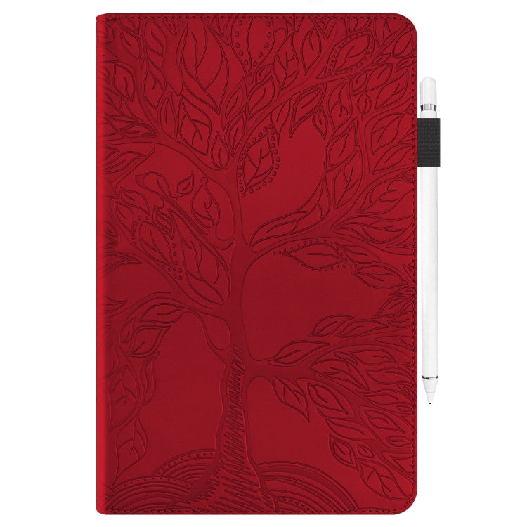 For iPad Pro 13 2024 Tree Life Series Embossed Smart Leather Tablet Case(Red) - iPad Pro 13 2024 Cases by PMC TechLife | Online Shopping South Africa | PMC TechLife | Buy Now Pay Later Mobicred