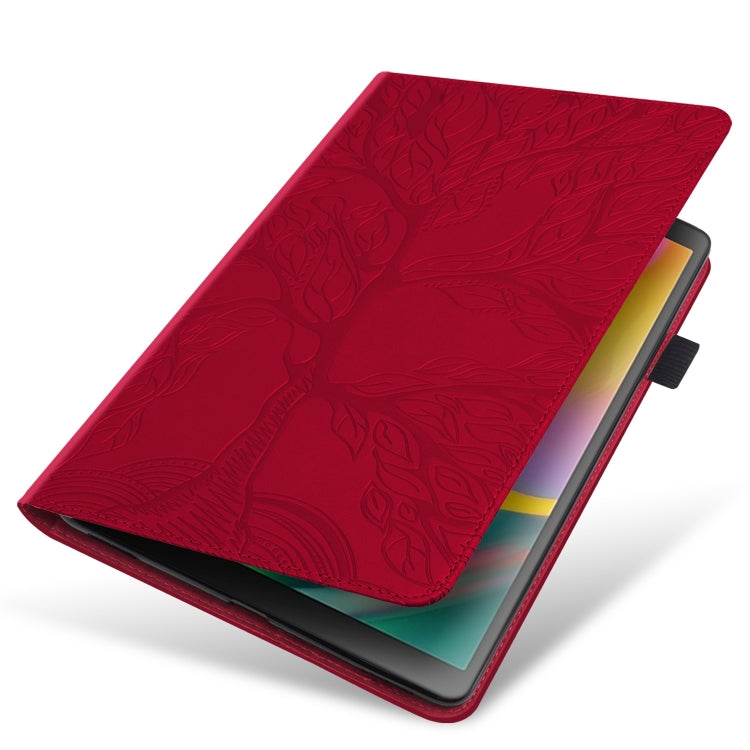 For iPad Pro 11 2024 Tree Life Series Embossed Smart Leather Tablet Case(Red) - iPad Pro 11 2024 Cases by PMC TechLife | Online Shopping South Africa | PMC TechLife | Buy Now Pay Later Mobicred