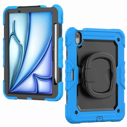 For iPad Air 11 2024 Handle Silicone Hydric PC Tablet Case with Shoulder Strap(Light Blue) - iPad Air 11 2024 Cases by PMC Jewellery | Online Shopping South Africa | PMC Jewellery | Buy Now Pay Later Mobicred