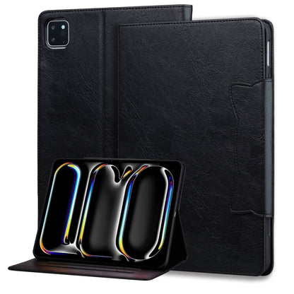 For iPad Pro 11 2024 Cat Buckle Leather Smart Tablet Case(Black) - iPad Pro 11 2024 Cases by PMC Jewellery | Online Shopping South Africa | PMC Jewellery | Buy Now Pay Later Mobicred