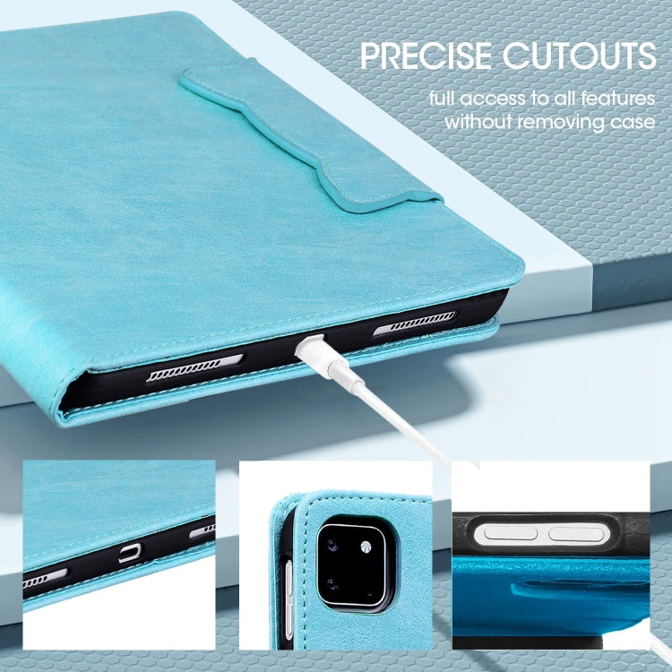 For iPad Pro 13 2024 Cat Buckle Leather Smart Tablet Case(Sky Blue) - iPad Pro 13 2024 Cases by PMC TechLife | Online Shopping South Africa | PMC TechLife | Buy Now Pay Later Mobicred