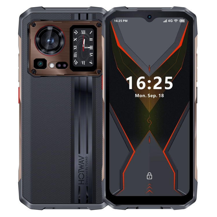 [HK Warehouse] HOTWAV Cyber 15, 12GB+256GB, IP68/IP69K Rugged Phone, 6280mAh, 6.6 inch Android 13 MediaTek MT6789 Helio G99 Octa Core, Network: 4G, NFC, OTG(Brone Gold) - Other by HOTWAV | Online Shopping South Africa | PMC Jewellery | Buy Now Pay Later Mobicred