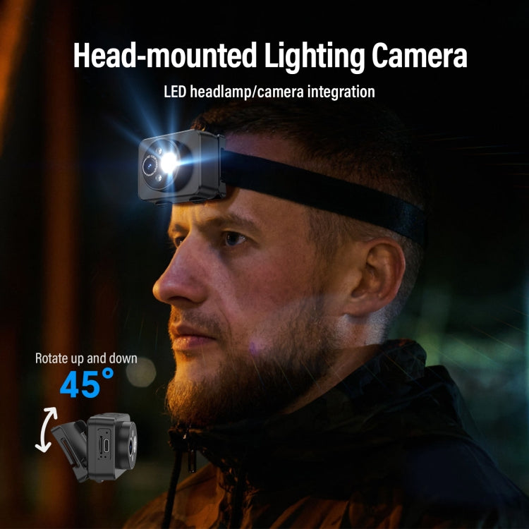 D8 1080P Head-mounted LED Motion Sensor Video Recording Lighting Camera - Video Cameras by PMC Jewellery | Online Shopping South Africa | PMC Jewellery | Buy Now Pay Later Mobicred