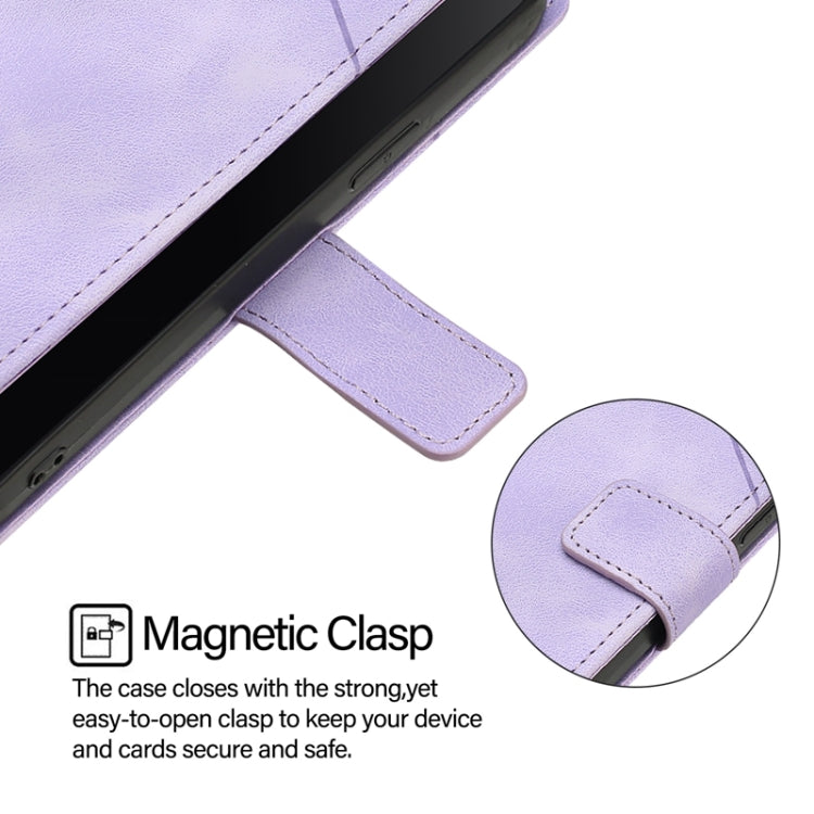 For Blackview Wave 6C Skin Feel Embossed Leather Phone Case(Light Purple) - More Brand by PMC TechLife | Online Shopping South Africa | PMC TechLife | Buy Now Pay Later Mobicred
