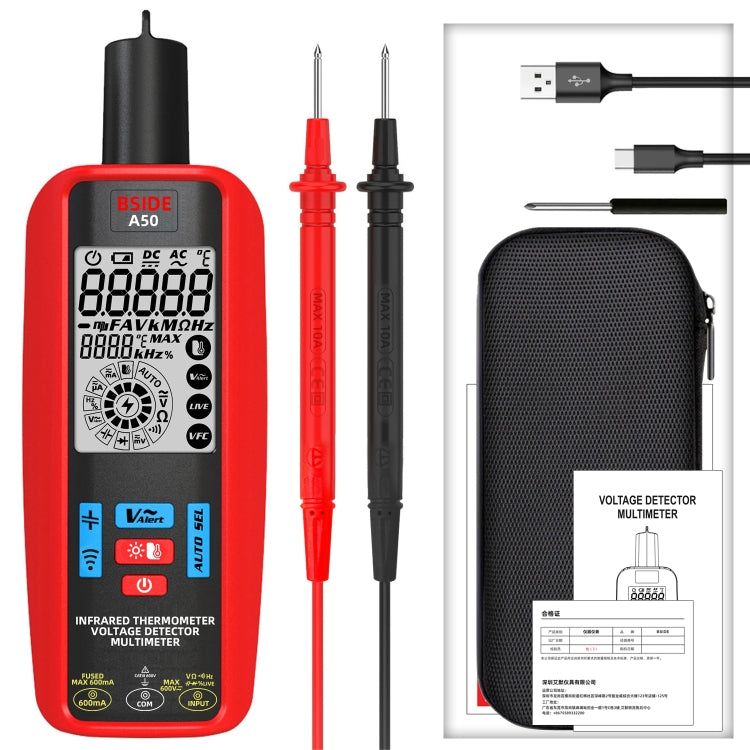 BSIDE A50 Infrared Temperature Test Digital Multimeter - free shipping - PMC TechLife - Order now!