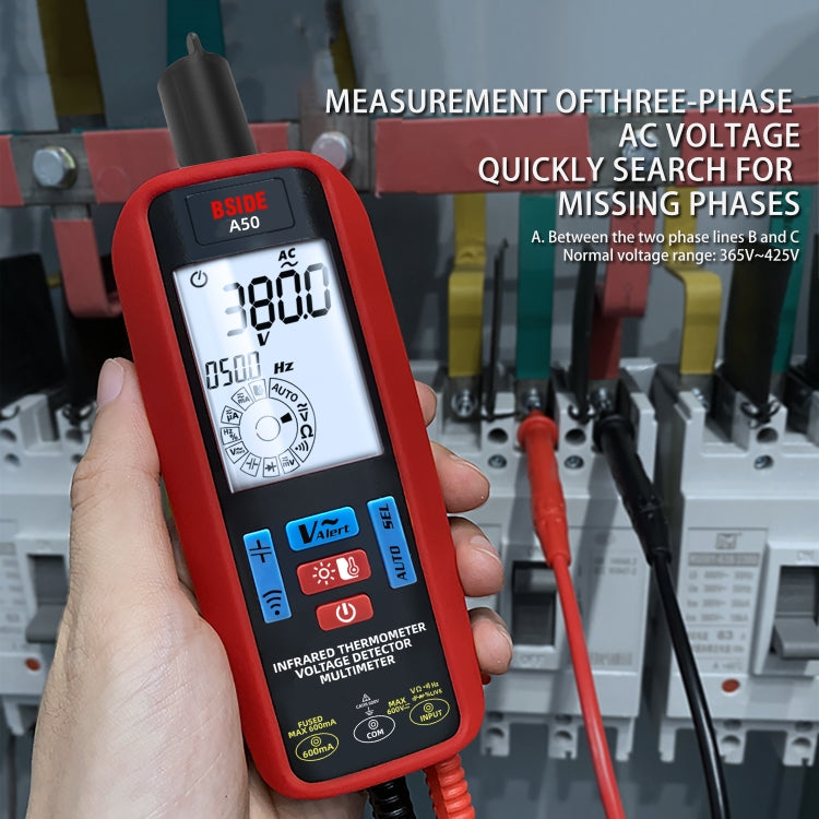 BSIDE A50 Infrared Temperature Test Digital Multimeter - Digital Multimeter by BSIDE | Online Shopping South Africa | PMC Jewellery | Buy Now Pay Later Mobicred