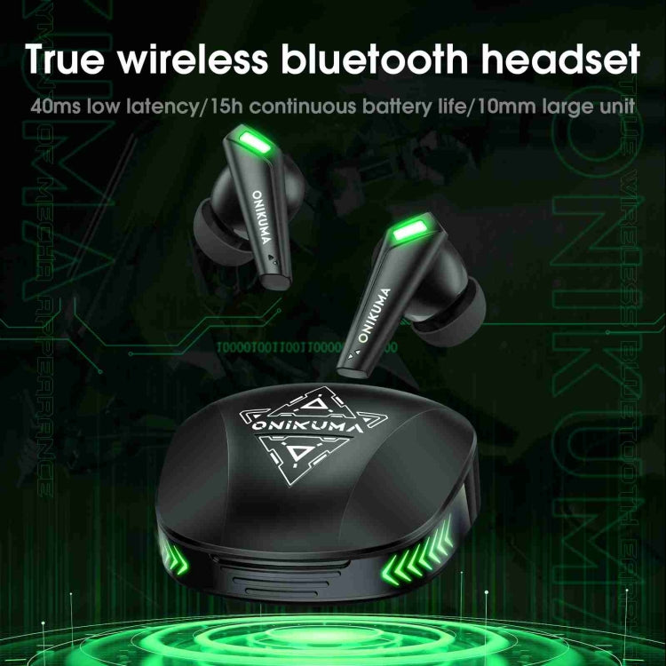 ONIKUMA T308 TWS Wireless Bluetooth 5.3 Earphone with Mic(Black) - free shipping - PMC Jewellery - Order now!