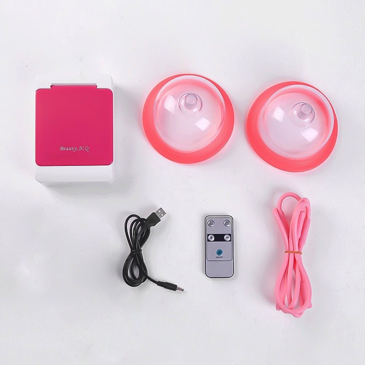 Portable USB Charging Chest Electric Massage Instrument, Style:Remote Control(D Cup) - free shipping - PMC TechLife - Order now!