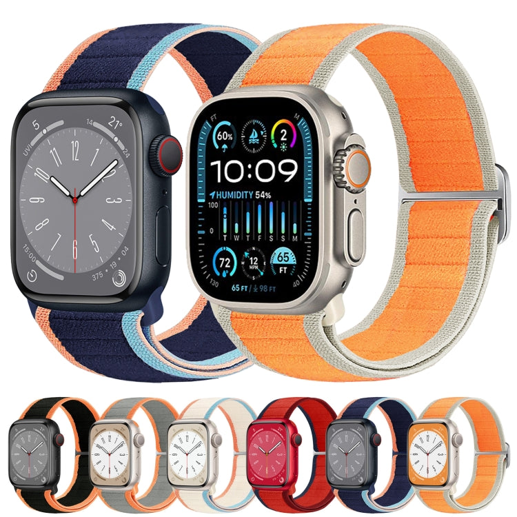 For Apple Watch Ultra 49mm Nylon Elastic Buckle Watch Band(Red) - free shipping - PMC Jewellery - Order now!