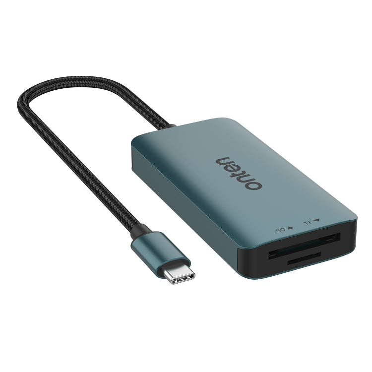 Onten C15 3 in 1 USB-C / Type-C to CFast 2.0 & SD & TF Card Reader(Pine Green) - Card Reader by Onten | Online Shopping South Africa | PMC Jewellery | Buy Now Pay Later Mobicred