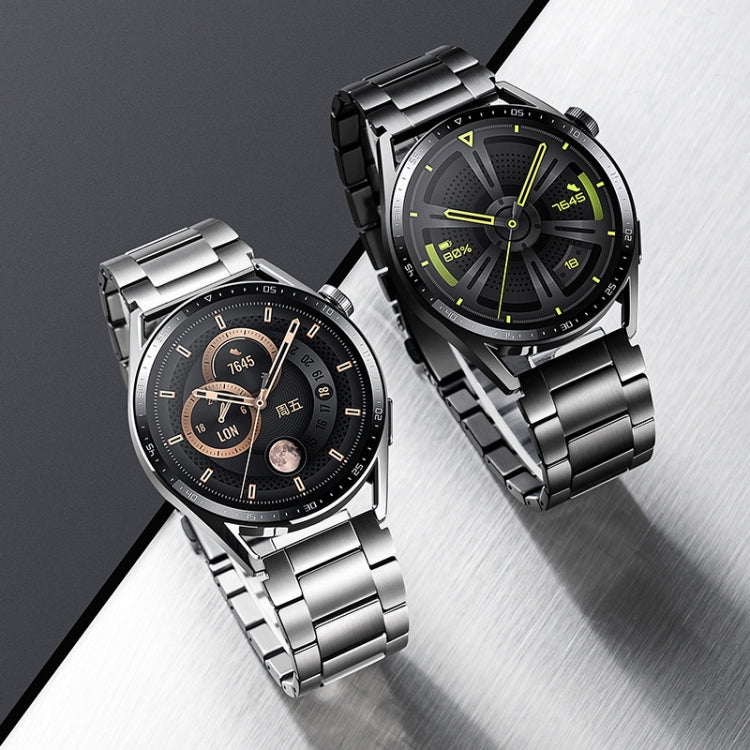 22mm Three-Bead Magnetic Buckle Titanium Alloy Watch Band(Black) - free shipping - PMc TechLife - Order now!