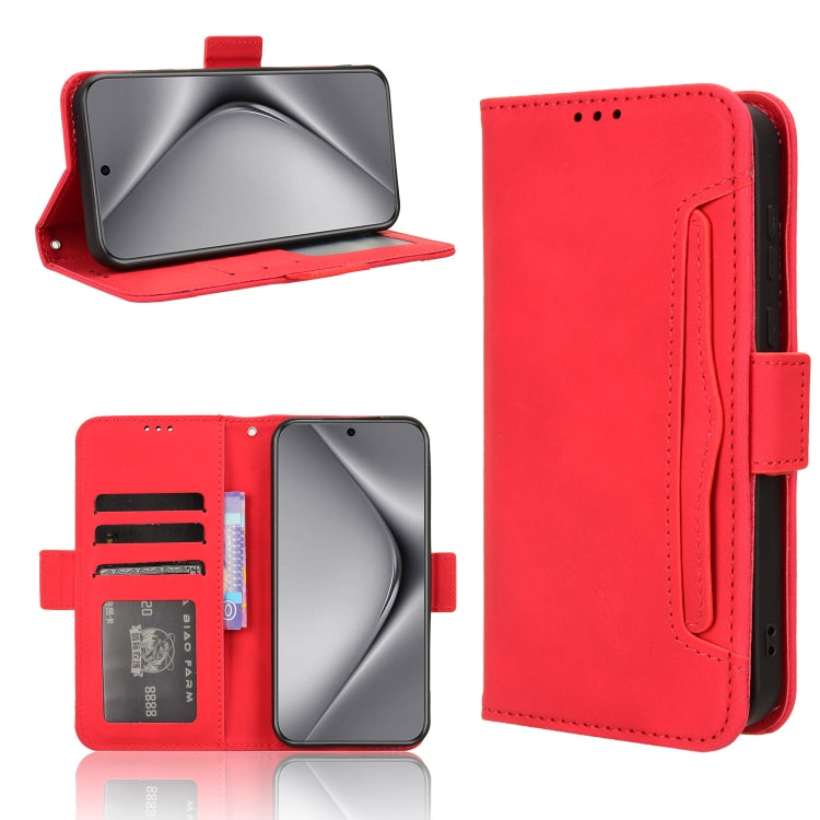 For Huawei Pura 70 Skin Feel Calf Texture Card Slots Leather Phone Case(Red) - Huawei Cases by PMC Jewellery | Online Shopping South Africa | PMC Jewellery | Buy Now Pay Later Mobicred