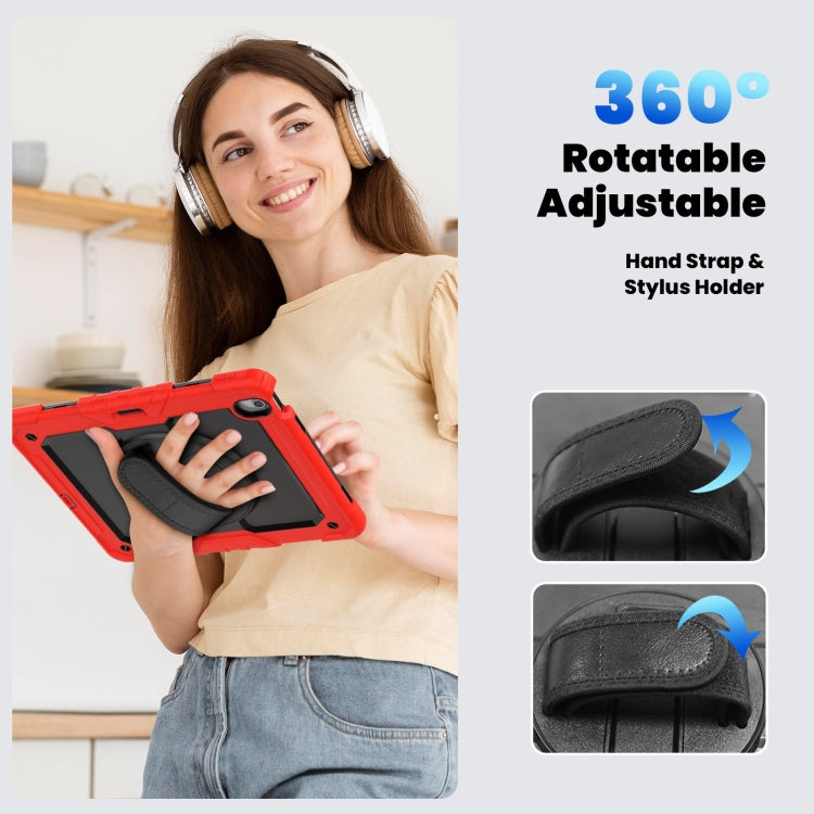 For iPad Air 13 2025 / 2024 Silicone Hybrid PC Tablet Case with Shoulder Strap(Red) - iPad Air 13 2025 / 2024 Cases by PMC TechLife | Online Shopping South Africa | PMC TechLife | Buy Now Pay Later Mobicred