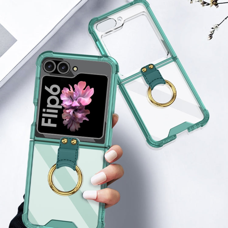 For Samsung Galaxy Z Flip6 / Flip7 FE GKK Airbag Ring Full Coverage Phone Case(Green) - free shipping - PMC Jewellery - Order now!