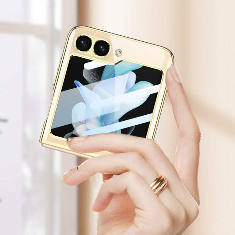 For Samsung Galaxy Z Flip6 / Flip7 FE GKK Integrated Electroplating Full Coverage Phone Case(Blue) - free shipping - PMC Jewellery - Order now!