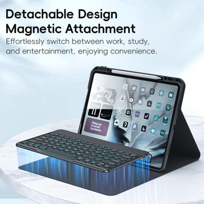 For iPad 10.2 2021 / 2020 / 2019 TOTU PC-1 Smart Control Magnetic Keyboard Leather Case(Black) - For iPad Pro by TOTUDESIGN | Online Shopping South Africa | PMC Jewellery | Buy Now Pay Later Mobicred