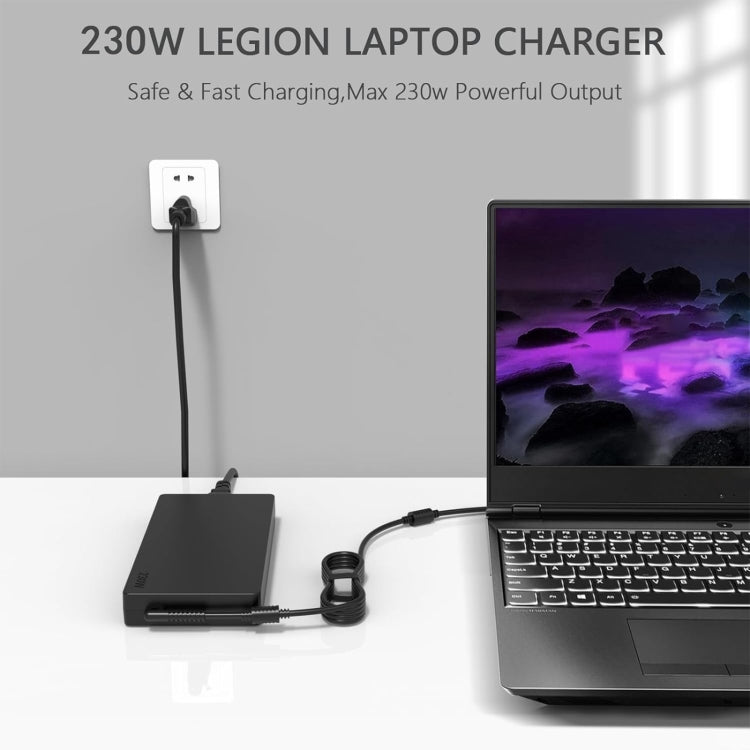 230W 20V 11.5A Laptop Notebook Power Adapter For Lenovo Big Square USB, Plug:EU Plug - For Lenovo by PMC Jewellery | Online Shopping South Africa | PMC Jewellery | Buy Now Pay Later Mobicred