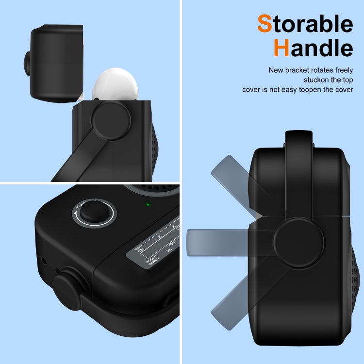 For AirPods 2 / 1 Radio Style Wireless Bluetooth Earphones Shockproof Protective Case(Yellow) - For AirPods 1/2 by PMC Jewellery | Online Shopping South Africa | PMC Jewellery | Buy Now Pay Later Mobicred