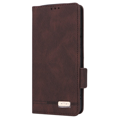 For Redmi K70 / K70 Pro Magnetic Clasp Leather Phone Case(Brown) - Xiaomi Cases by PMC Jewellery | Online Shopping South Africa | PMC Jewellery | Buy Now Pay Later Mobicred