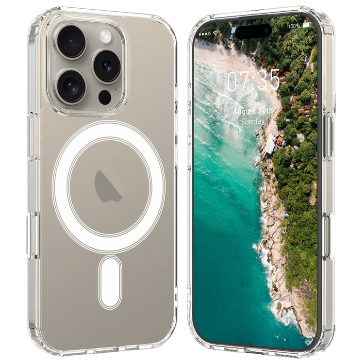 For iPhone 16 Pro MagSafe Clear Acrylic PC Hybrid TPU Phone Case(Transparent) - iPhone 16 Pro Cases by PMC TechLife | Online Shopping South Africa | PMC TechLife | Buy Now Pay Later Mobicred