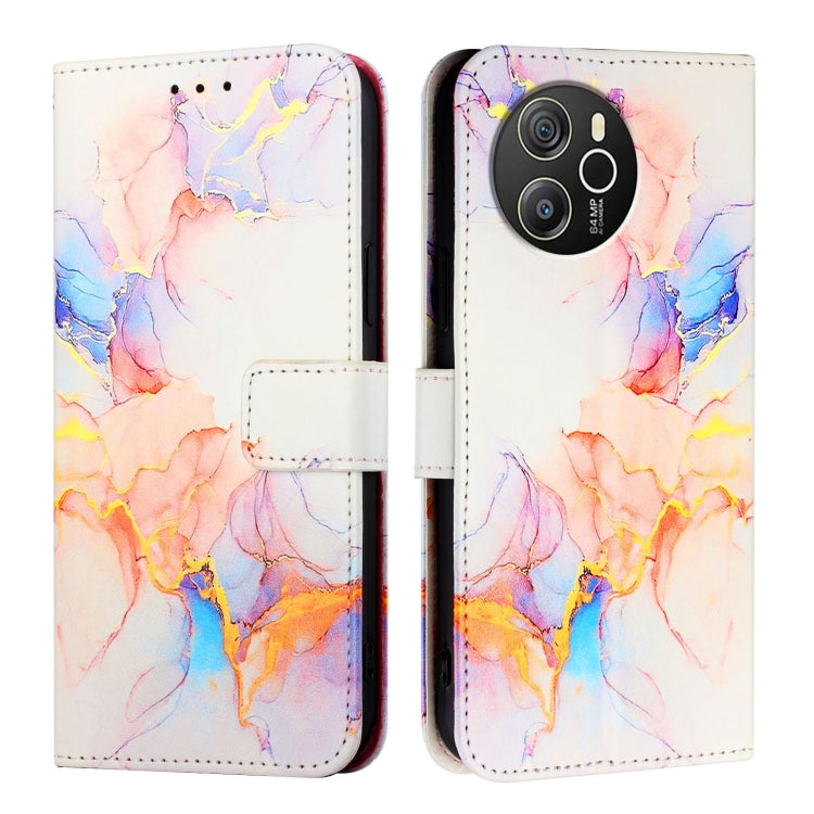 For Blackview Shark 8 PT003 Marble Pattern Flip Leather Phone Case(Galaxy Marble White) - More Brand by PMC Jewellery | Online Shopping South Africa | PMC Jewellery | Buy Now Pay Later Mobicred