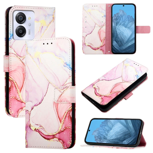 For Blackview Color 8 PT003 Marble Pattern Flip Leather Phone Case(Rose Gold) - More Brand by PMC Jewellery | Online Shopping South Africa | PMC Jewellery | Buy Now Pay Later Mobicred