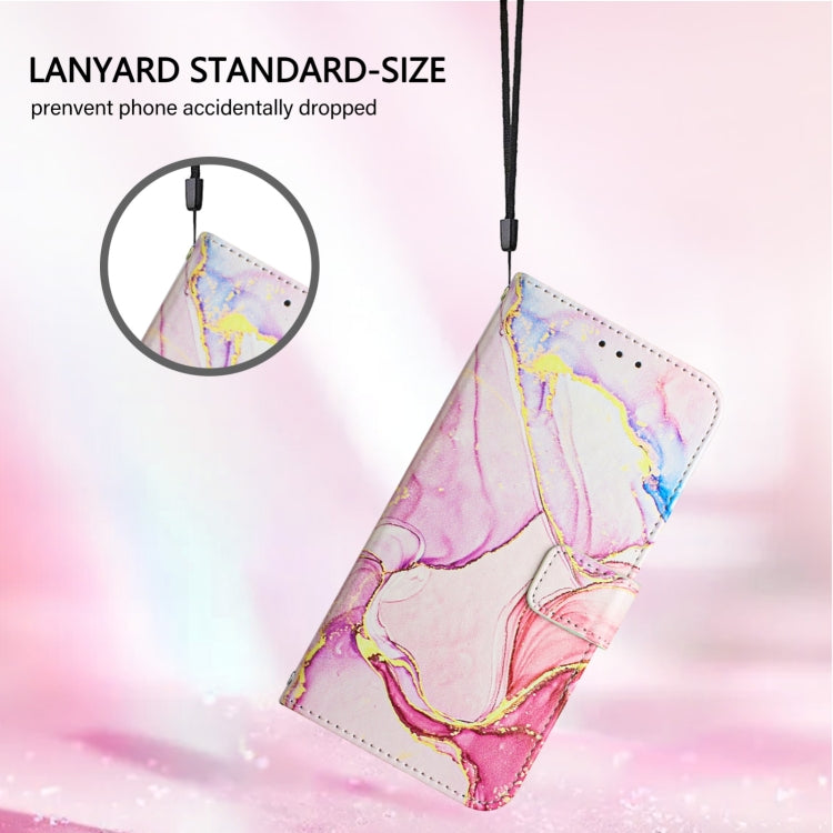 For Blackview Color 8 PT003 Marble Pattern Flip Leather Phone Case(Rose Gold) - More Brand by PMC TechLife | Online Shopping South Africa | PMC TechLife | Buy Now Pay Later Mobicred