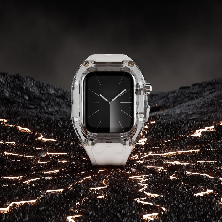 For Apple Watch Series 7 45mm Modified PC Hybrid TPU Watch Case Band(Starlight Transparent) - free shipping - PMc TechLife - Order now!