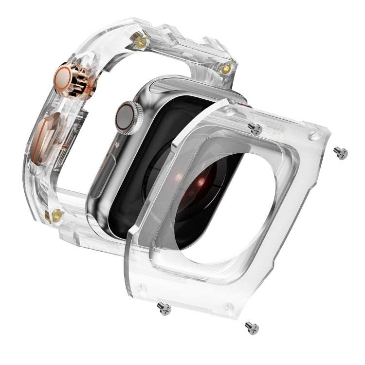 For Apple Watch Series 4 44mm Modified PC Hybrid TPU Watch Case Band(Starlight Transparent) - free shipping - PMc TechLife - Order now!