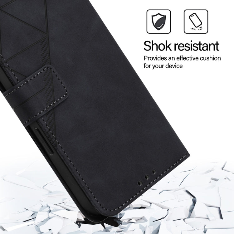 For Blackview Shark 8 Crossbody 3D Embossed Flip Leather Phone Case(Black) - More Brand by PMC Jewellery | Online Shopping South Africa | PMC Jewellery | Buy Now Pay Later Mobicred