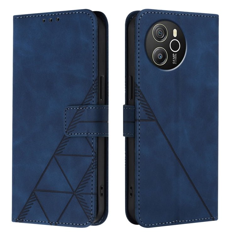 For Blackview Shark 8 Crossbody 3D Embossed Flip Leather Phone Case(Blue) - More Brand by PMC Jewellery | Online Shopping South Africa | PMC Jewellery | Buy Now Pay Later Mobicred