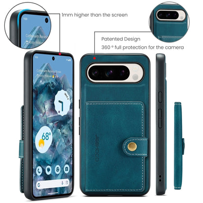 For Google Pixel 9 Pro JEEHOOD J01 Retro Magnetic Detachable Wallet Phone Case(Blue) - Google Cases by JEEHOOD | Online Shopping South Africa | PMC Jewellery | Buy Now Pay Later Mobicred