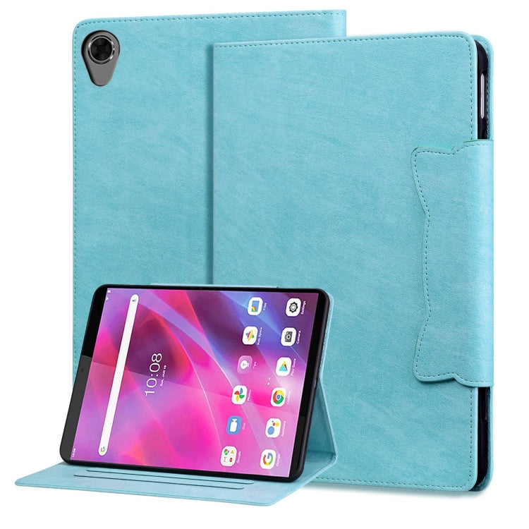 For Lenovo Tab M8 Cat Buckle Leather Tablet Case(Sky Blue) - Lenovo by PMC TechLife | Online Shopping South Africa | PMC TechLife | Buy Now Pay Later Mobicred