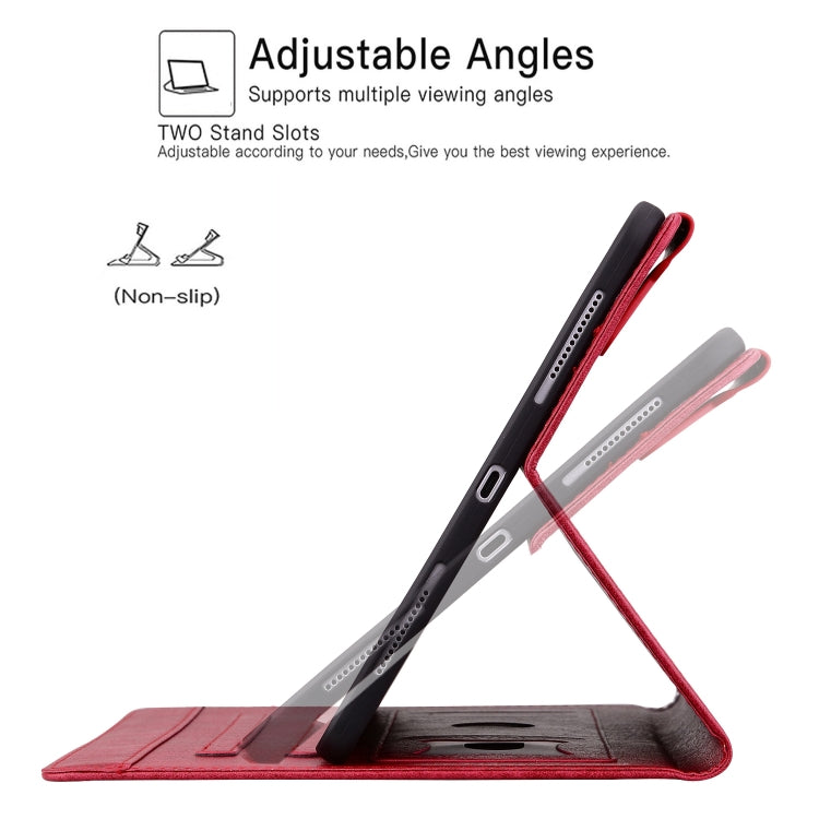 For Lenovo Tab M8 Cat Buckle Leather Tablet Case(Red) - Lenovo by PMC TechLife | Online Shopping South Africa | PMC TechLife | Buy Now Pay Later Mobicred