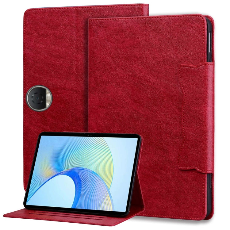 For Honor Pad 9 Cat Buckle Leather Tablet Case(Red) - Honor by PMC TechLife | Online Shopping South Africa | PMC TechLife | Buy Now Pay Later Mobicred
