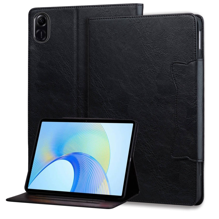 For Honor Pad X9 / X8 Pro Cat Buckle Leather Tablet Case(Black) - Honor by PMC TechLife | Online Shopping South Africa | PMC TechLife | Buy Now Pay Later Mobicred