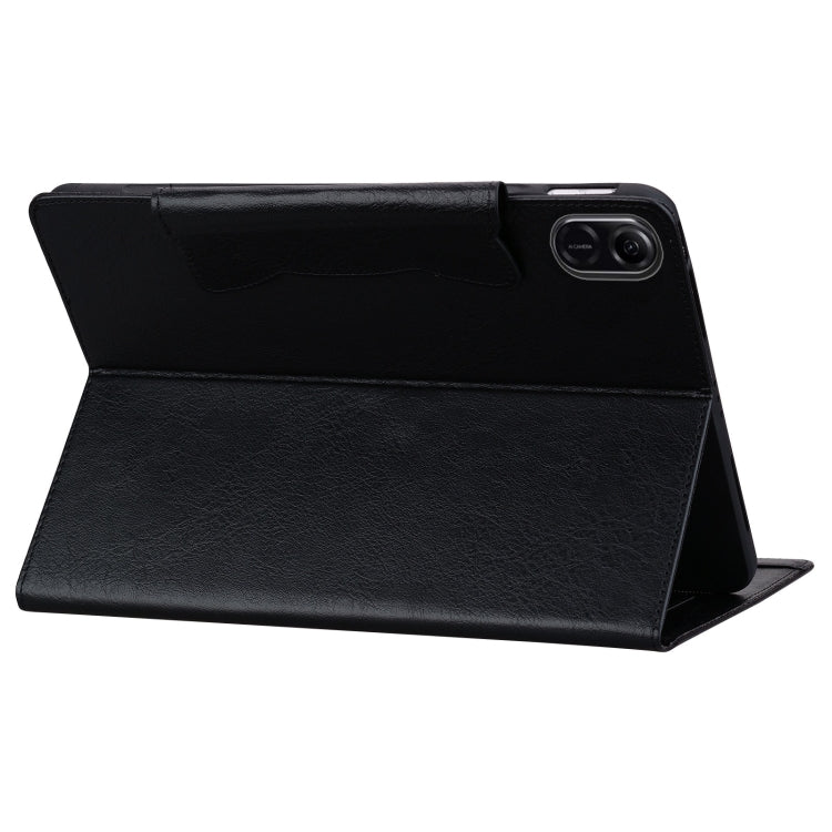 For Honor Pad X9 / X8 Pro Cat Buckle Leather Tablet Case(Black) - Honor by PMC TechLife | Online Shopping South Africa | PMC TechLife | Buy Now Pay Later Mobicred