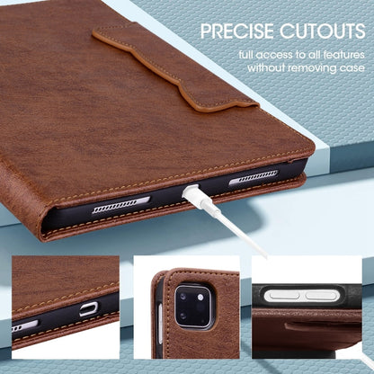 For Samsung Galaxy Tab S9+ / S8+ / S7+ Cat Buckle Leather Smart Tablet Case(Brown) - Galaxy Tab S9+ Cases by PMC Jewellery | Online Shopping South Africa | PMC Jewellery | Buy Now Pay Later Mobicred