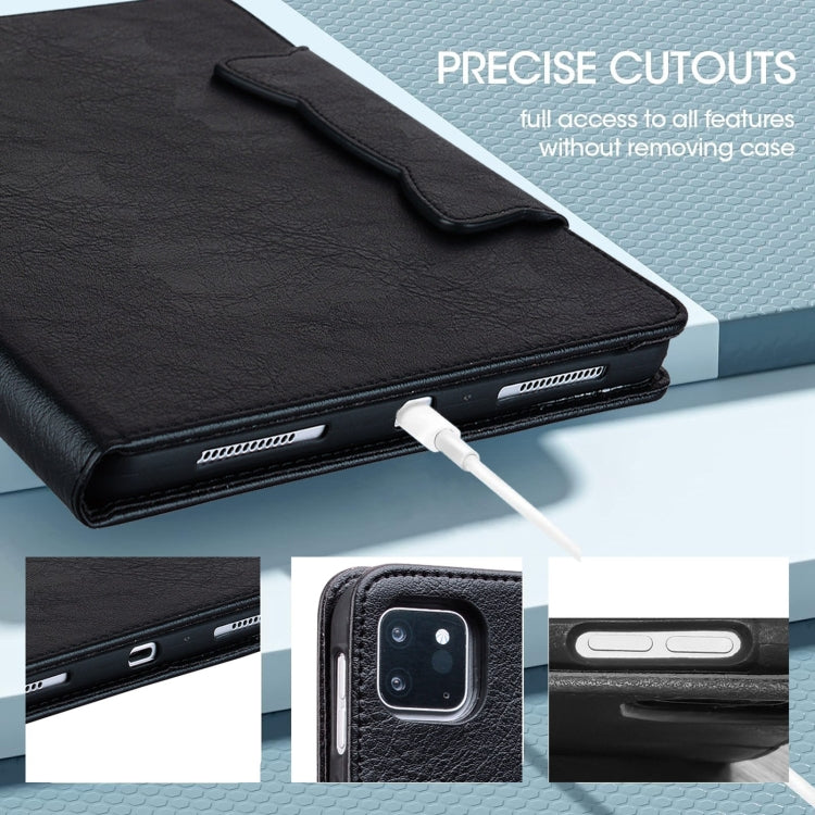 For Amazon Kindle Fire HD 10 2023 / 2021 Cat Buckle Leather Smart Tablet Case(Black) - Amazon by PMC TechLife | Online Shopping South Africa | PMC TechLife | Buy Now Pay Later Mobicred