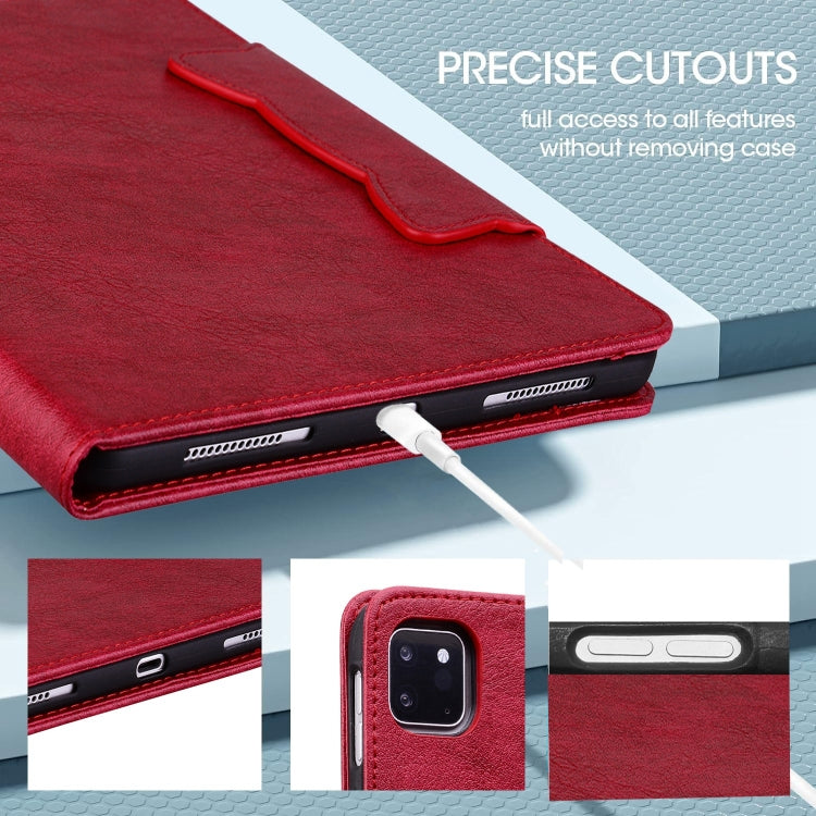 For Amazon Kindle Fire HD 10 2023 / 2021 Cat Buckle Leather Smart Tablet Case(Red) - Amazon by PMC TechLife | Online Shopping South Africa | PMC TechLife | Buy Now Pay Later Mobicred