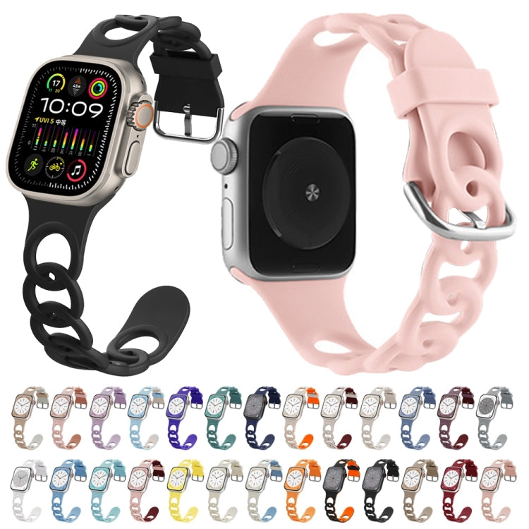 For Apple Watch Series 10 42mm Donut Hollow Silicone Watch Band(Starlight) - free shipping - PMc TechLife - Order now!