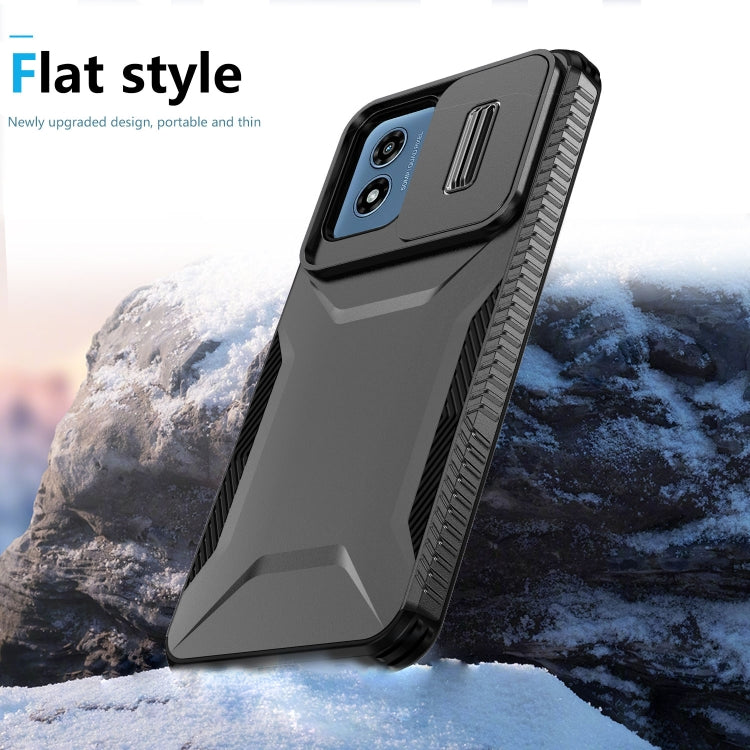 For Motorola Moto G Play 4G 2024 Sliding Camshield Phone Case(Black) - Motorola Cases by PMC Jewellery | Online Shopping South Africa | PMC Jewellery | Buy Now Pay Later Mobicred