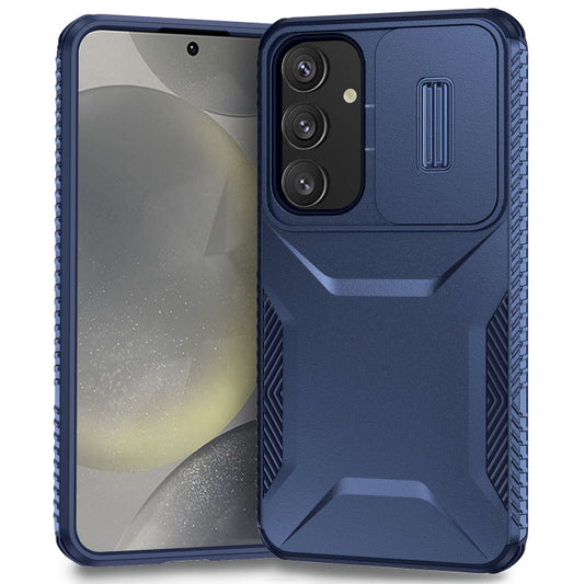 For Samsung Galaxy S25+ 5G / S24+ 5G Sliding Camshield Phone Case(Blue) - Galaxy S24+ 5G Cases by PMC Jewellery | Online Shopping South Africa | PMC Jewellery | Buy Now Pay Later Mobicred