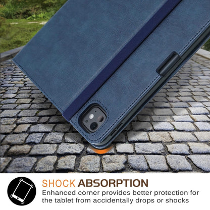 For iPad Pro 11 2024 Front Stand Smart TPU Leather Tablet Case(Dark Blue) - iPad Pro 11 2024 Cases by PMC Jewellery | Online Shopping South Africa | PMC Jewellery | Buy Now Pay Later Mobicred