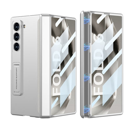 For Samsung Galaxy Z Fold6 GKK Integrated Full Coverage Magnetic Fold Phone Case(Silver) - Galaxy Z Fold6 5G Cases by GKK | Online Shopping South Africa | PMC Jewellery | Buy Now Pay Later Mobicred