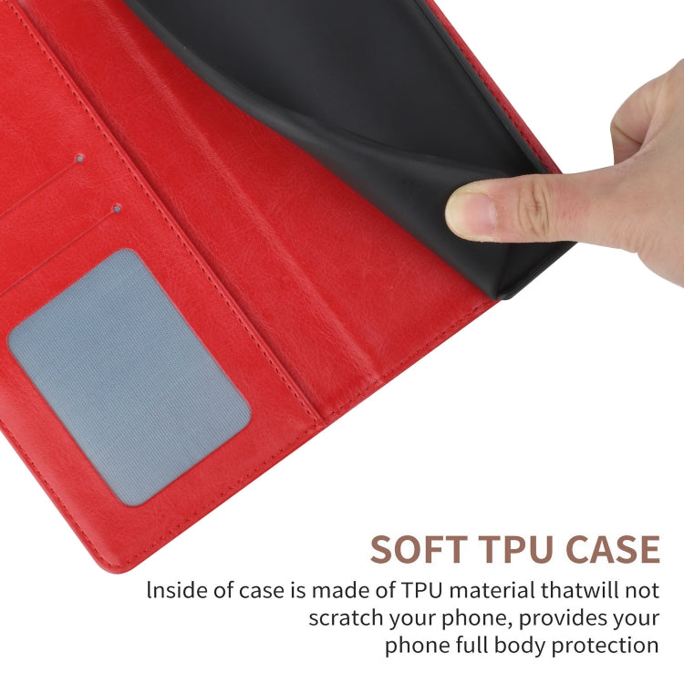 For Samsung Galaxy S25 5G Y-shaped Pattern Flip Leather Phone Case(Red) - Galaxy S25 5G Cases by PMC Jewellery | Online Shopping South Africa | PMC Jewellery | Buy Now Pay Later Mobicred