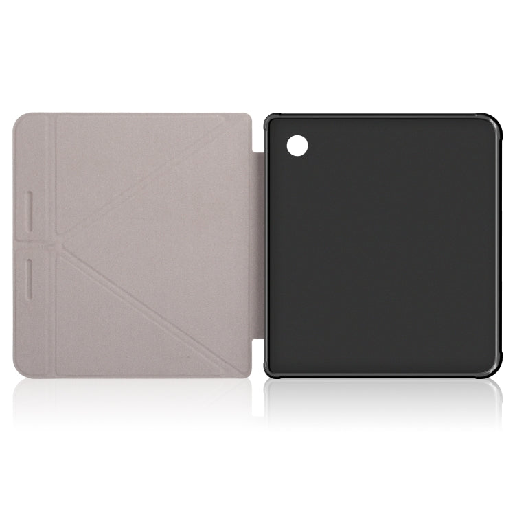 For Kobo Libra Colour 2024 Solid Color Deformation TPU Leather Smart Tablet Case(Rose Gold) - Others by PMC Jewellery | Online Shopping South Africa | PMC Jewellery | Buy Now Pay Later Mobicred