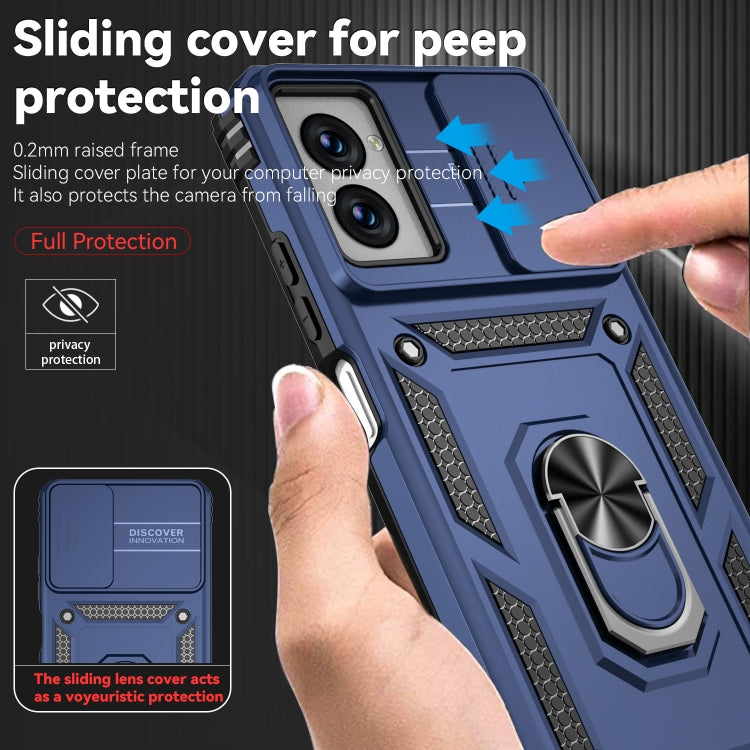 For Motorola Moto G Power 5G 2024 Sliding Camshield Holder Phone Case(Blue) - Motorola Cases by PMC Jewellery | Online Shopping South Africa | PMC Jewellery | Buy Now Pay Later Mobicred