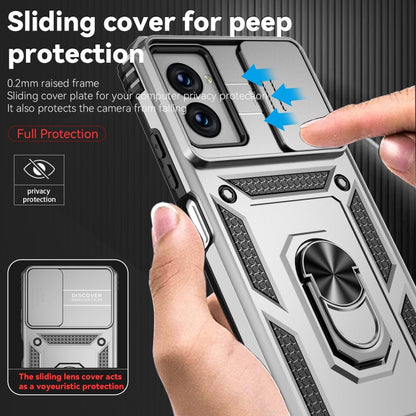 For Motorola Moto G Power 5G 2024 Sliding Camshield Holder Phone Case(Silver) - Motorola Cases by PMC Jewellery | Online Shopping South Africa | PMC Jewellery | Buy Now Pay Later Mobicred